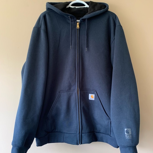 SOLD - Carhartt Men's Mid-weight Lined Water Repellent Sweatshirt Rain Defender - Picture 1 of 9